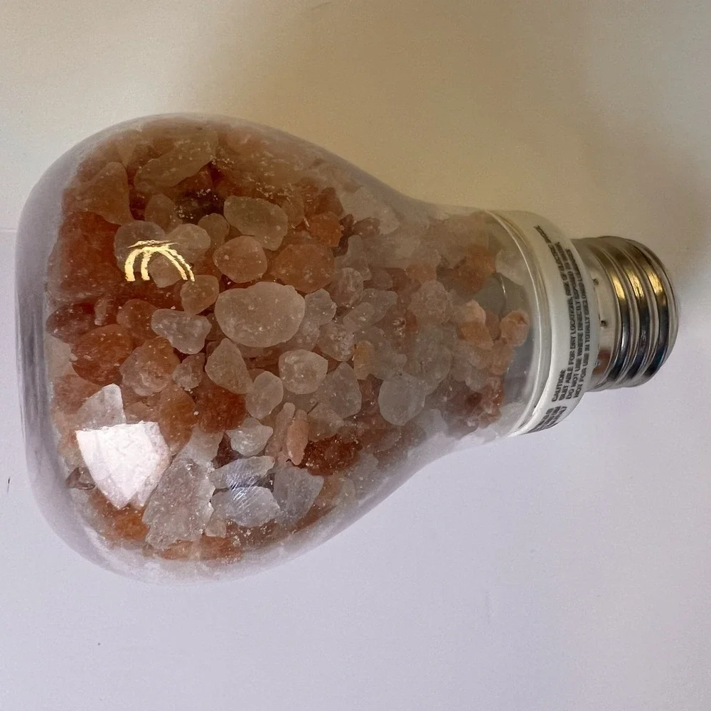 WBM Salt Bulb LED Night Light Amber Orange 7W 1651B Excellent Dimmable A19 Bulb